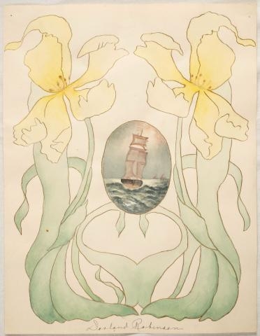 21-dorland_robinson_painting_flowers_framing_a_ship_sohs_ms_312_1.jpg